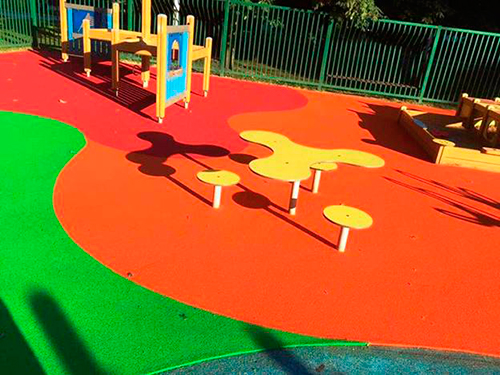 Детское резиновое покрытие